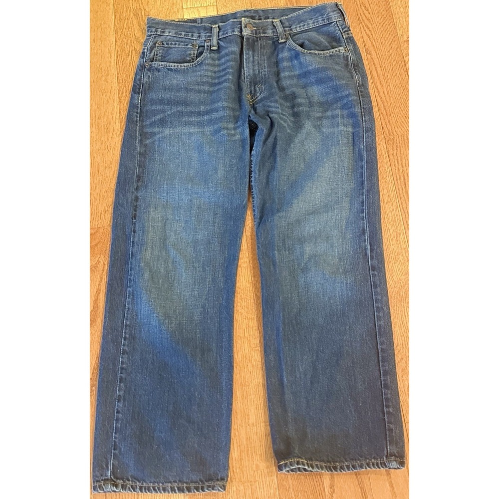 Levis 569 Loose Straight Mens Jeans Blue Medium Wash  Nice Fade 32x30 EUC